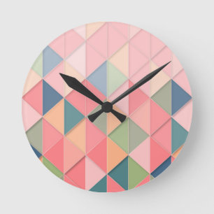 Horloge Ronde PABISME CUBISM Shades GEOMETRIC - AJOUTER LE MONOG