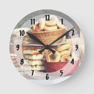 Horloge Ronde Pains au marché fermier