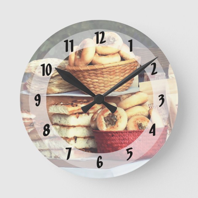 Horloge Ronde Pains au marché fermier (Recto)