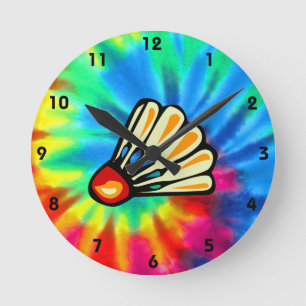 Horloge Ronde Paix, Amour, Badminton
