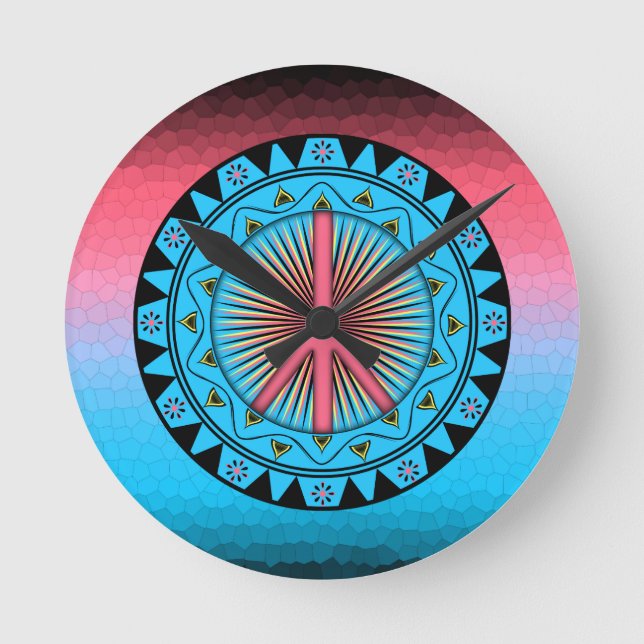 Horloge Ronde Paix ~ Soleil (Recto)