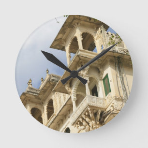 Horloge Ronde Palais de la ville, Udaipur, Rajasthan, Inde