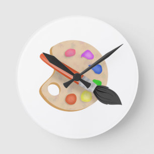 Horloge Ronde Palette Artiste