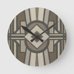 Horloge Ronde Panneau Déco neutre II