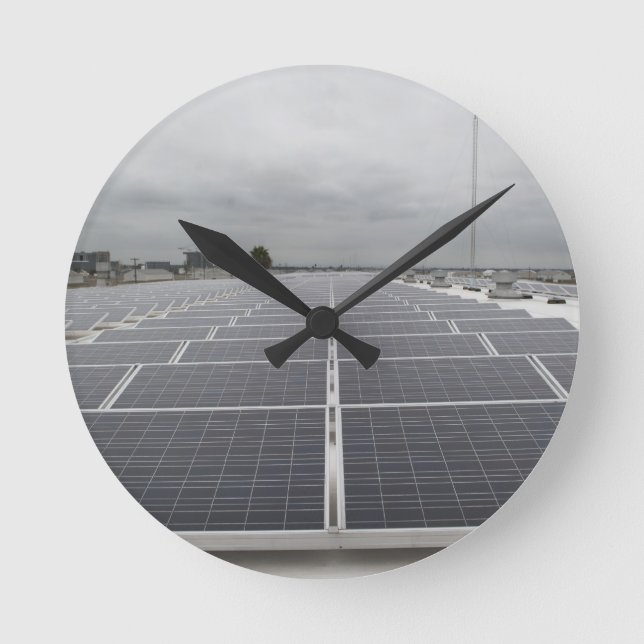 Horloge Ronde Panneau solaire (Recto)