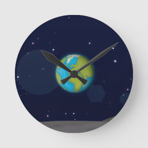 Horloge Ronde panneaux solaires