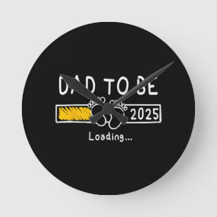 Horloge Ronde Papa à venir 2025 Papa est 2025 Futur Papa à Promo