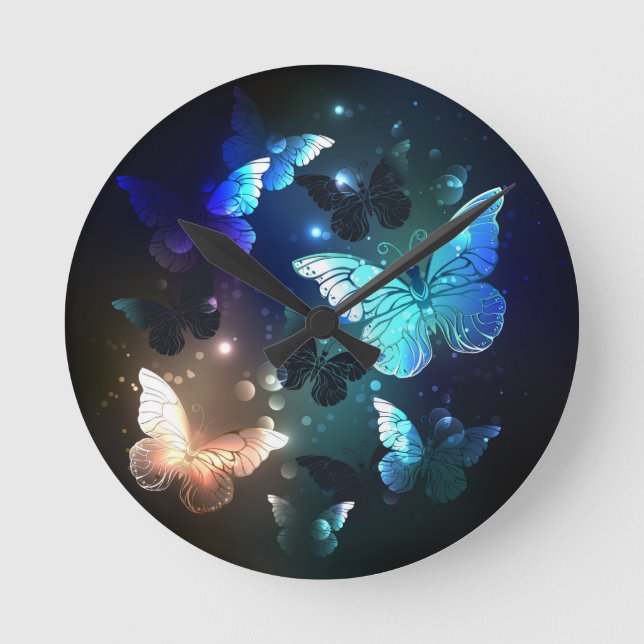 Horloge Ronde Papillon de nuit (Recto)