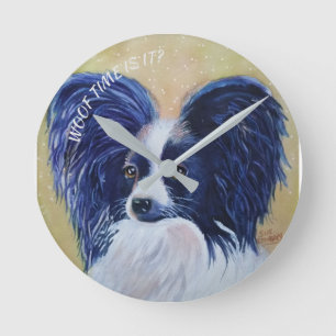 HORLOGE RONDE PAPILLON PRÉCIEUX