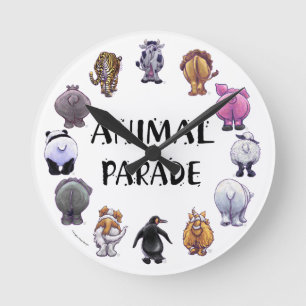 Horloge Ronde Parade animale