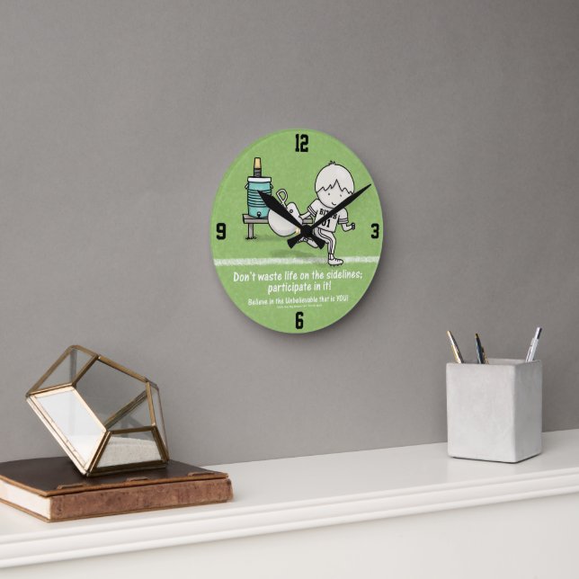 Horloge Ronde Participer à la vie (Bureau)