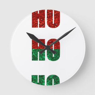 Horloge Ronde parties scintillant ho ho