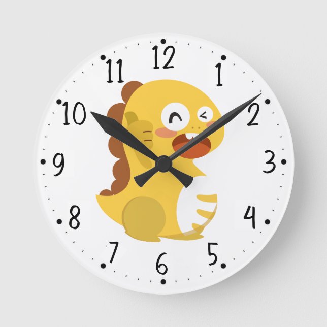 Horloge Ronde Passez du temps avec Dino ! (Recto)