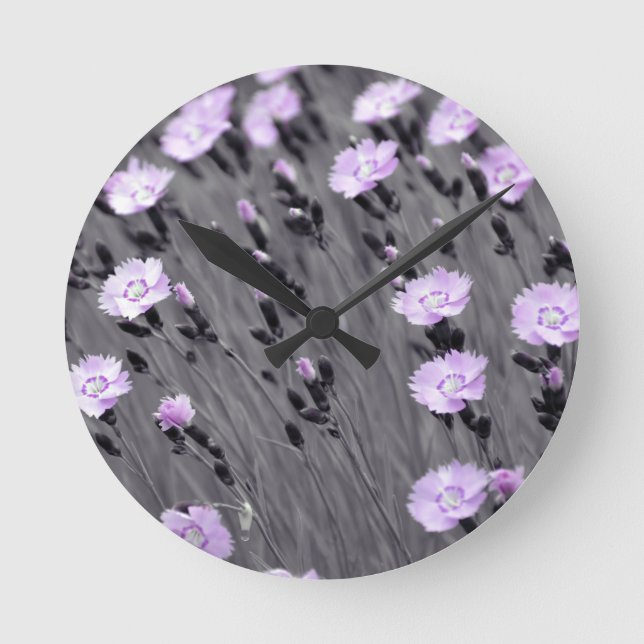 Horloge Ronde Pastel lilac (Recto)