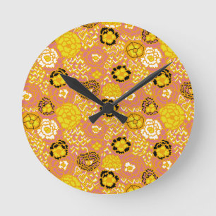 Horloge Ronde Pastèque Citron Or