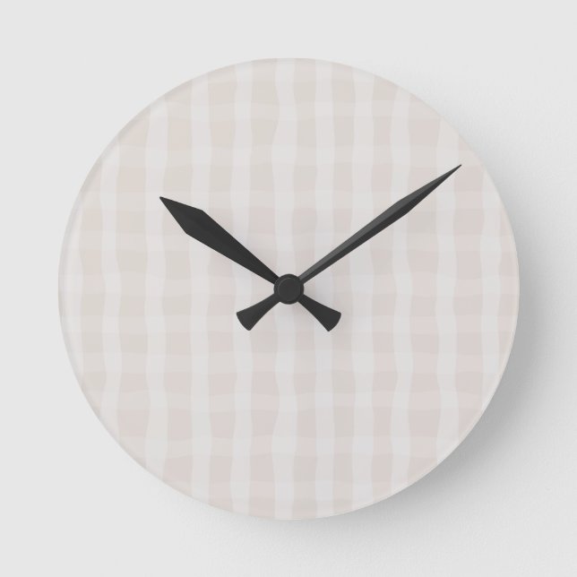 Horloge Ronde Pâté Dainty Rose doux (Recto)