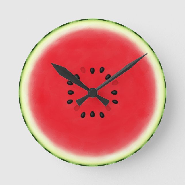 Horloge Ronde Pâte de pastèque (Recto)