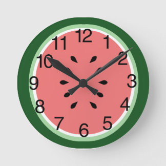 Horloge Ronde Pâte de pastèque