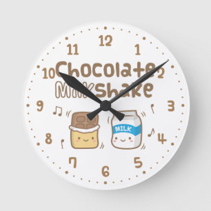 Horloge Ronde Pâtes de lait au chocolat