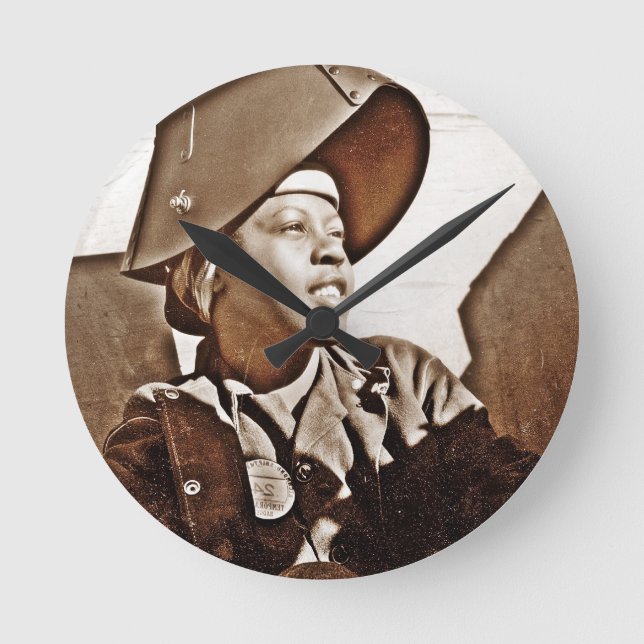 Horloge Ronde Patriotes femmes afro-américaines (Recto)