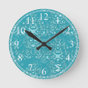 Horloge Ronde Patters de Damask