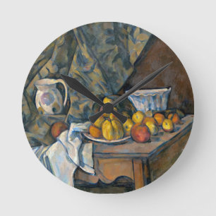 Horloge Ronde Paul Cezanne   Still Life with Apples and Peaches,