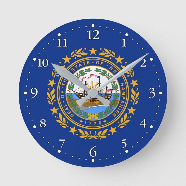 Horloge Ronde Pavillon d'État du New Hampshire (Recto)