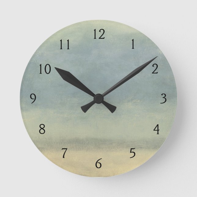 Horloge Ronde Paysage abstrait avec le ciel obscurci (Recto)