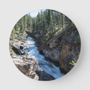Horloge Ronde Paysage des chutes d'eau, chutes Stanley