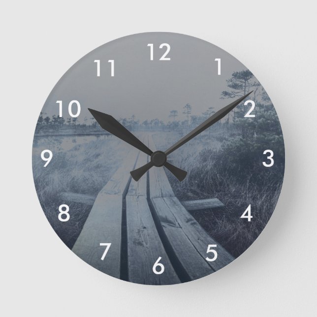 Horloge Ronde Paysage du marais (Recto)