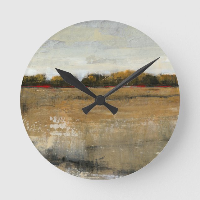 Horloge Ronde Paysage verdoyant (Recto)