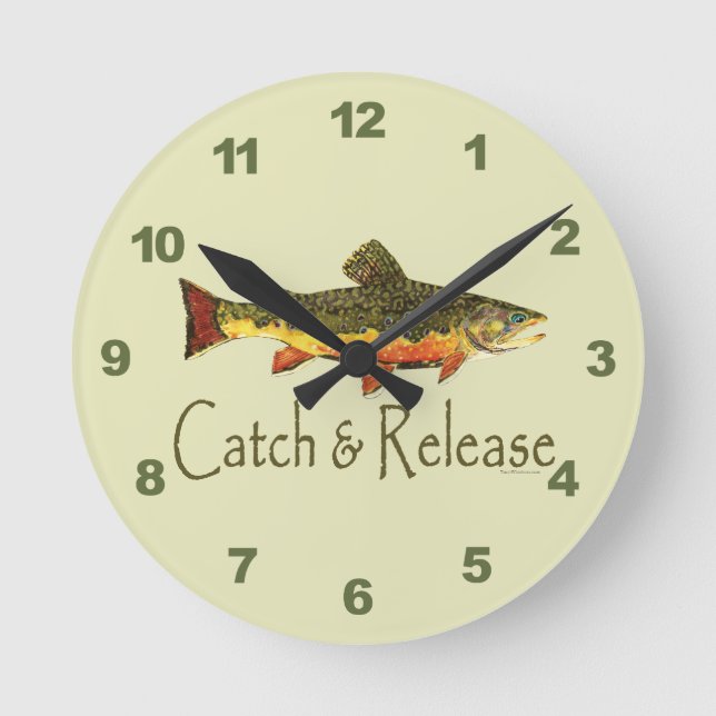 Horloge Ronde Pêche aux poissons (Recto)