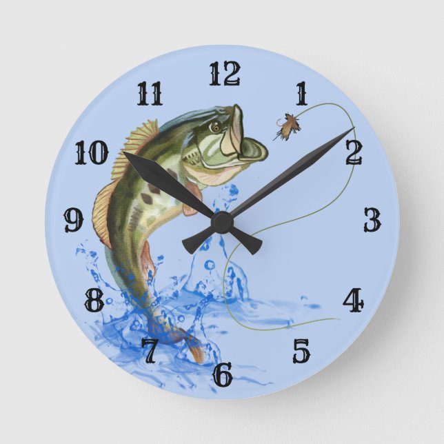 Horloge Ronde Pêche de fond à large bande (Recto)