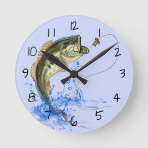 Horloge Ronde Pêche de fond à large bande