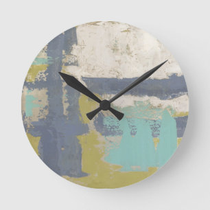 Horloge Ronde Peinture libre moderne d'expression