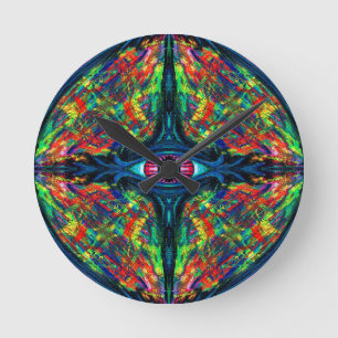 Horloge Ronde Peinture tordue et trompeuse