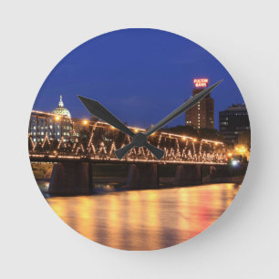 Horloge Ronde Pennsylvania State Walnut Street Bridge