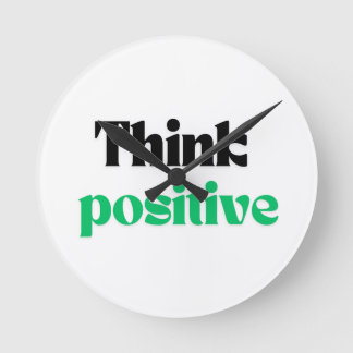 Horloge Ronde Penser positif