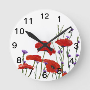 Horloge Ronde Pépites et boutons de bachelor