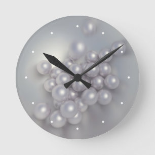 Horloge Ronde Perles