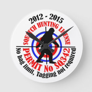 Horloge Ronde permis de chasse aux squatters