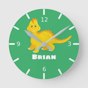 Horloge Ronde Personalize Your Own Dinosaur  Square Wall Clock