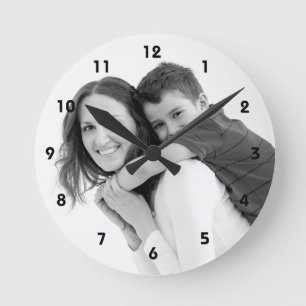 Horloge Ronde Personalized photo wall clock Make your own !