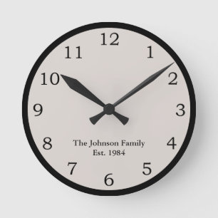 Horloge Ronde Personnalisé