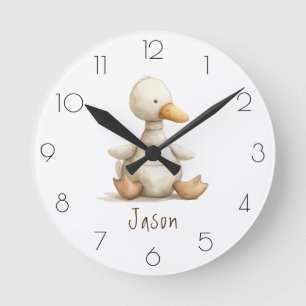 Horloge Ronde Personnaliser l’aquarelle Salle de soins pour enfa