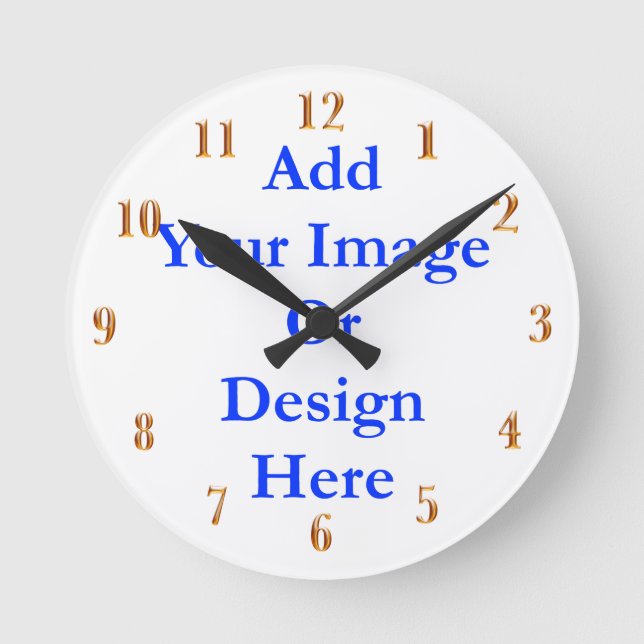 Horloge Ronde (Personnalisez) ajoutez un contact personnel. (Recto)