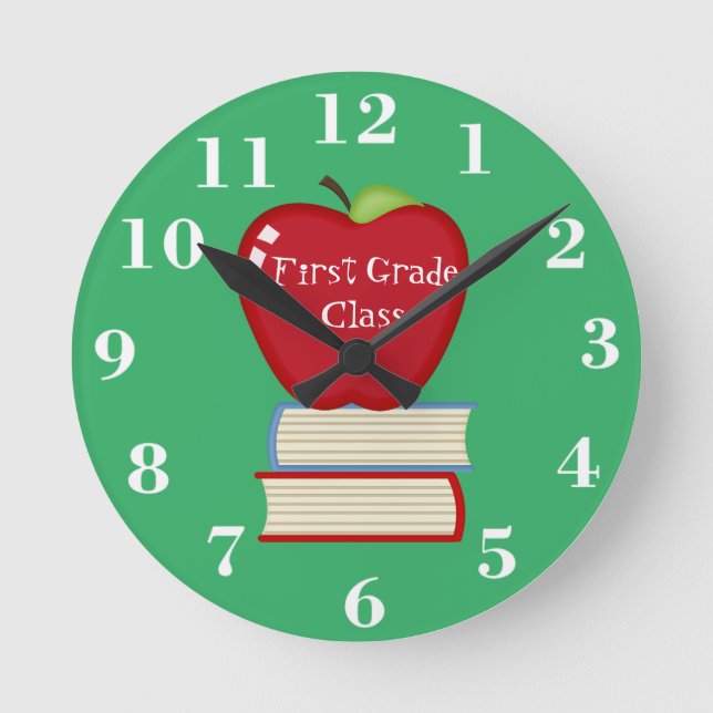 Horloge Ronde Personnalisez la salle de classe (Recto)