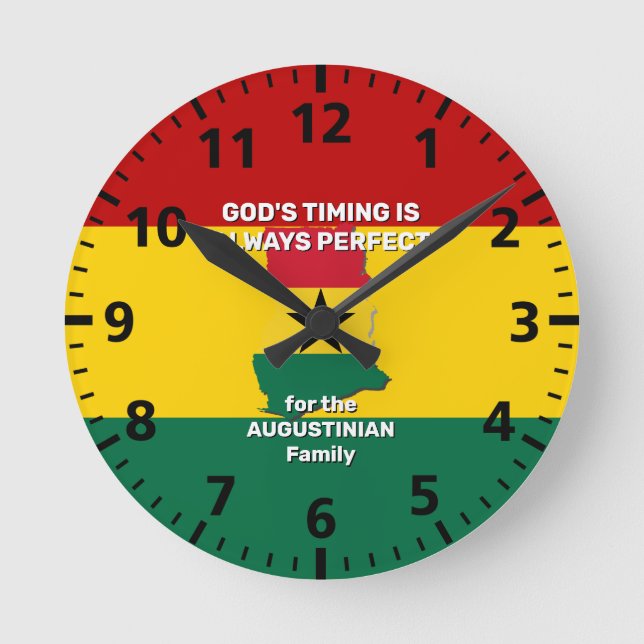 Horloge Ronde Personnalité ghanéenne (Recto)
