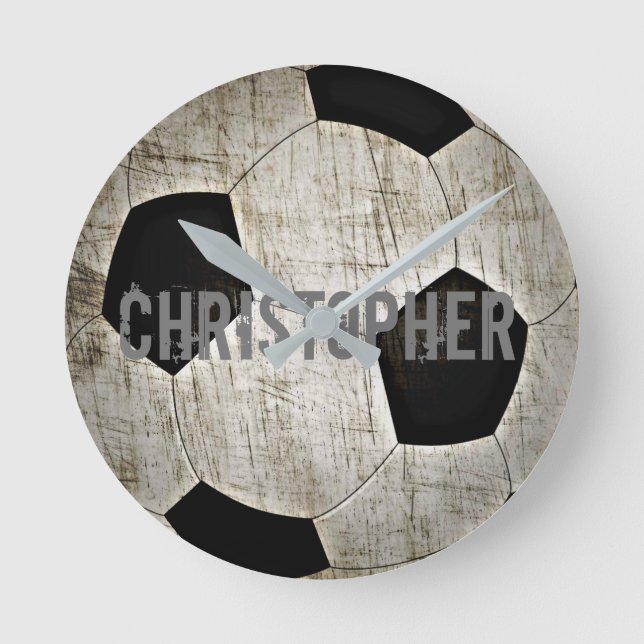 Horloge Ronde Personnalized Soccer (Recto)