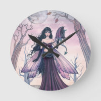 Petite bête Purple Fairy et Dragon Fantasy Art